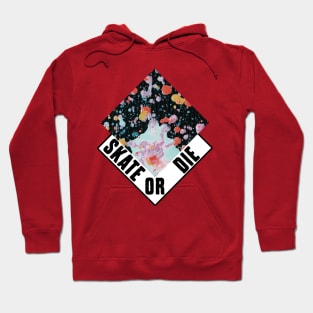 Skate or die skater skating shredding logo Hoodie